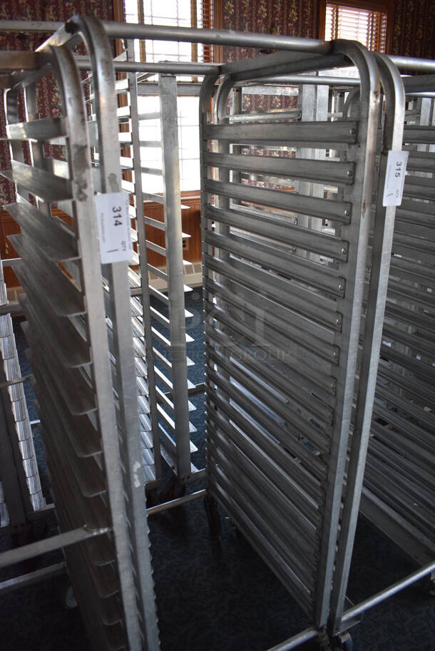 Metal Commercial Pan Transport Rack on Commercial Casters. 20.5x28x64.5. (sunroom dining room) - Image 2 of 4