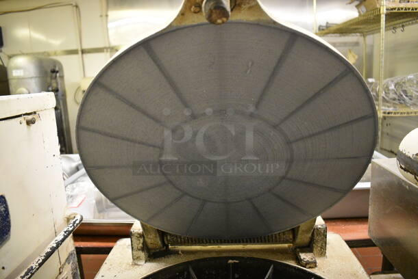 Model D-20 Metal Commercial Floor Style Dough Divider on Commercial Casters. Divides Into 20 Pieces. 220 Volts, 3 Phase. 22x30x42. Unit Was In Working Condition When Restaurant Closed.  (bakery kitchen) - Image 6 of 9