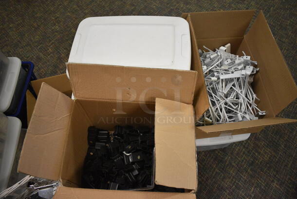 ALL ONE MONEY! Lot of Various Metal Parts and Pieces to Display Racks! BUYER MUST REMOVE. (garden center) - Image 5 of 5