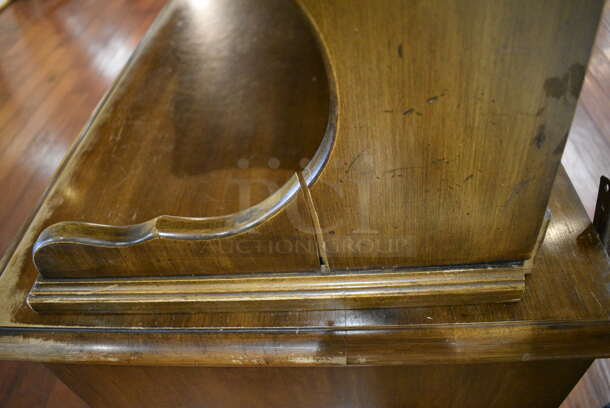 Wooden Cabinet w/ 4 Glass Doors, Drawers and Doors. 65x19x76.5. (gift shop) - Image 7 of 8