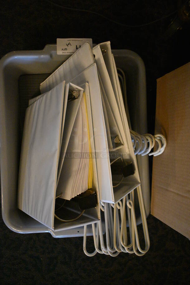 ALL ONE MONEY! Lot of 2 Bins of Various Binders! (main dining room) - Image 2 of 4