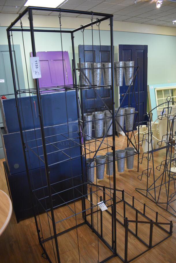 2 Various Metal Racks. 20x20x71, 27.5x22x18. 2 Times Your Bid! (garden center) - Image 2 of 4