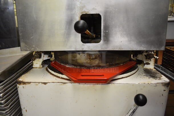 Bertrand Model P3U Metal Commercial Floor Style Dough Divider. Divides Into 36 Balls. 220 Volts, 3 Phase. 22x30x42. Unit Was In Working Condition When Restaurant Closed. (bakery kitchen) - Image 4 of 10