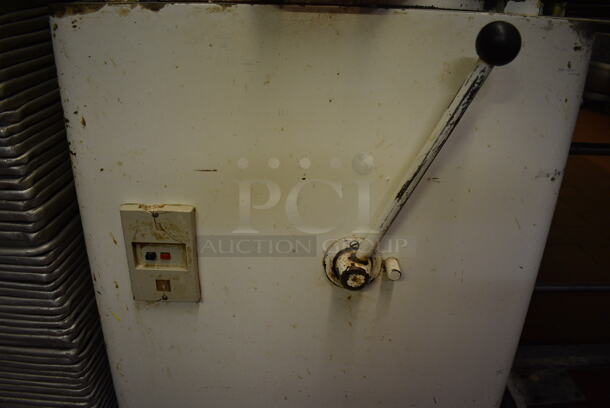 Bertrand Model P3U Metal Commercial Floor Style Dough Divider. Divides Into 36 Balls. 220 Volts, 3 Phase. 22x30x42. Unit Was In Working Condition When Restaurant Closed. (bakery kitchen) - Image 6 of 10