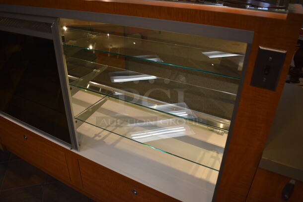 RPI Industries Model SCLC72D Metal Commercial Floor Style Chocolate Display Case Merchandiser. 115 Volts, 1 Phase. 72x30x50. Unit Was In Working Condition When Restaurant Closed. (gift shop) - Image 9 of 9