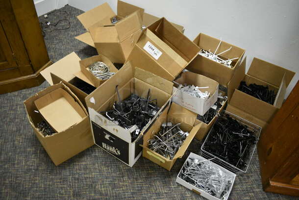 ALL ONE MONEY! Lot of Various Metal Parts and Pieces to Display Racks! BUYER MUST REMOVE. (garden center) - Image 2 of 5