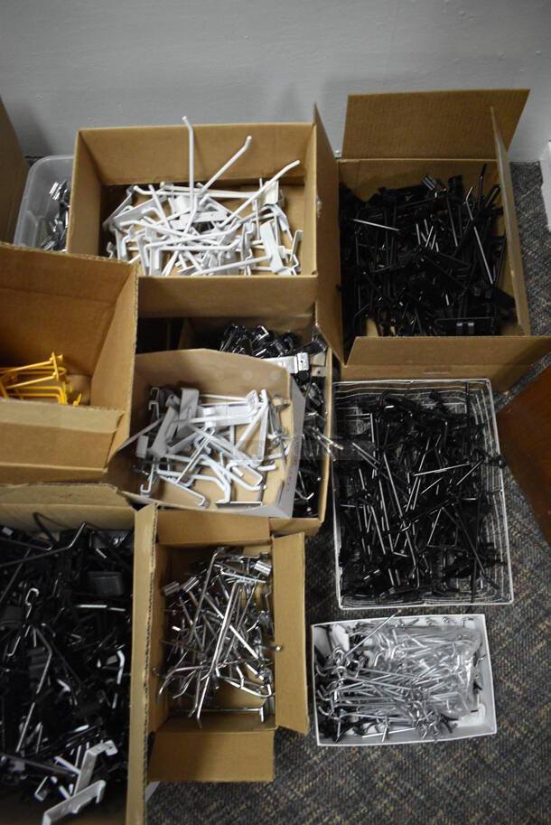 ALL ONE MONEY! Lot of Various Metal Parts and Pieces to Display Racks! BUYER MUST REMOVE. (garden center) - Image 3 of 5