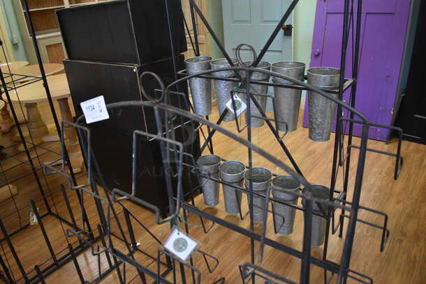 2 Black Metal Racks. 30x14x48. 2 Times Your Bid! (garden center) - Image 3 of 3