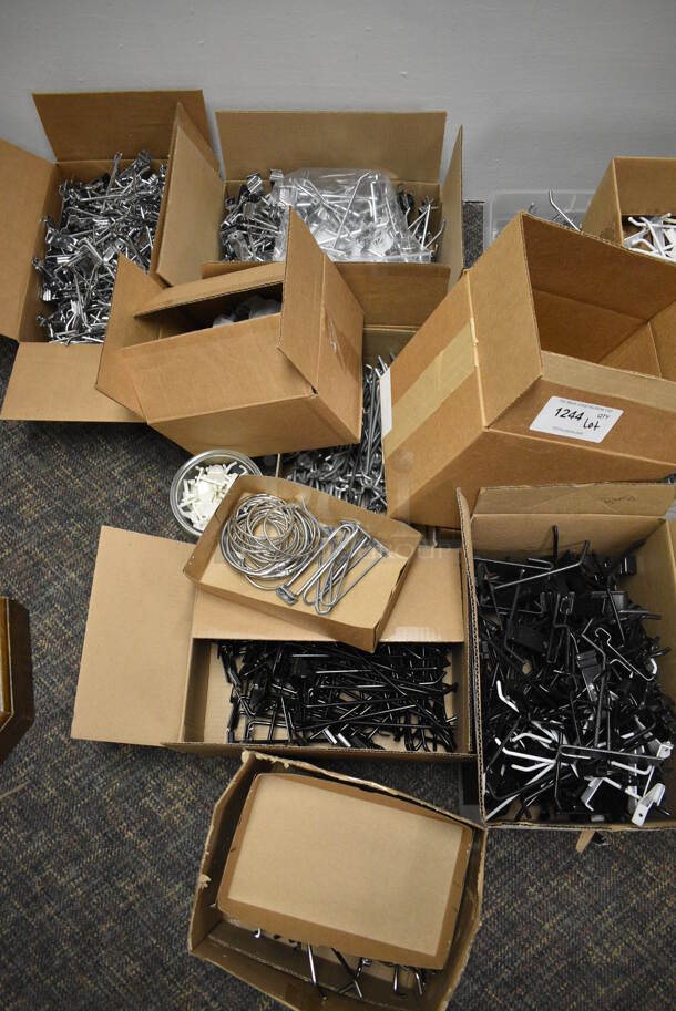 ALL ONE MONEY! Lot of Various Metal Parts and Pieces to Display Racks! BUYER MUST REMOVE. (garden center) - Image 4 of 5