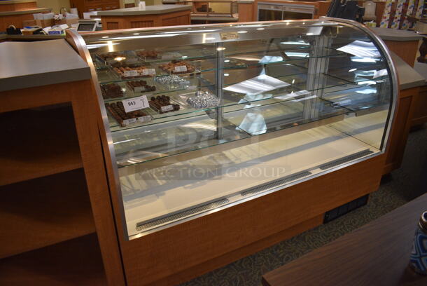 RPI Industries Model SCLC72R Metal Commercial Floor Style Chocolate Display Case Merchandiser. 115 Volts, 1 Phase. 72x30x50. Unit Was In Working Condition When Restaurant Closed. (gift shop) - Image 2 of 7