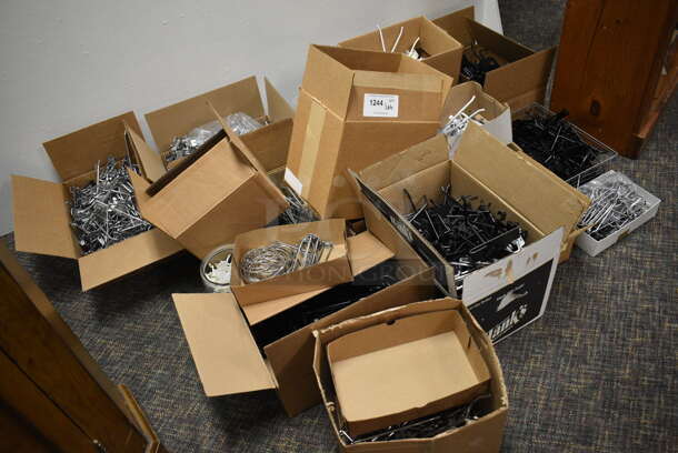 ALL ONE MONEY! Lot of Various Metal Parts and Pieces to Display Racks! BUYER MUST REMOVE. (garden center) - Image 5 of 5