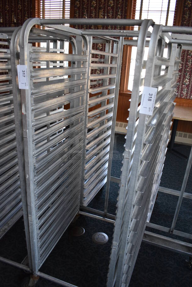 Metal Commercial Pan Transport Rack on Commercial Casters. 20.5x28x64.5. (sunroom dining room) - Image 3 of 4