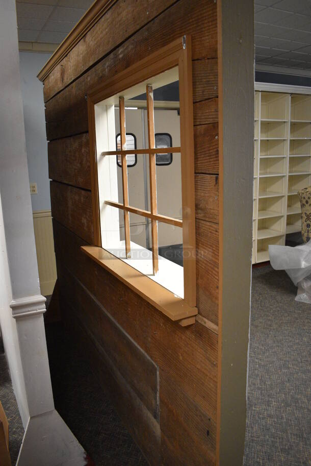 Wall w/ Window. BUYER MUST REMOVE. 97x17x84. (garden center) - Image 4 of 4