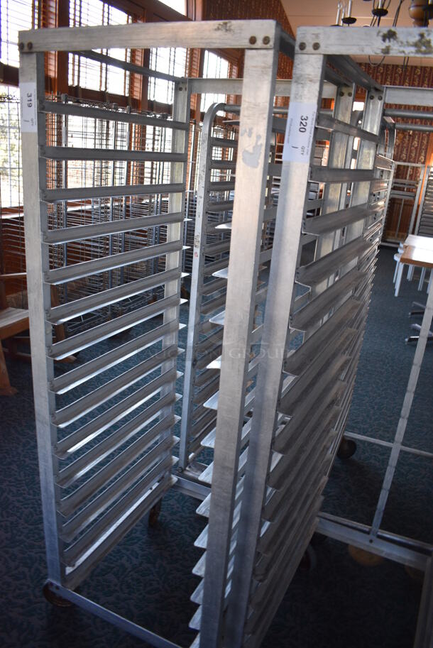 Metal Commercial Pan Transport Rack on Commercial Casters. 22.5x27x66. (sunroom dining room) - Image 3 of 4