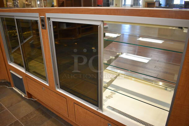 RPI Industries Model SCLC96R Metal Commercial Floor Style Chocolate Display Case Merchandiser. 115 Volts, 1 Phase. 96x30x50. Unit Was In Working Condition When Restaurant Closed. (gift shop) - Image 6 of 6