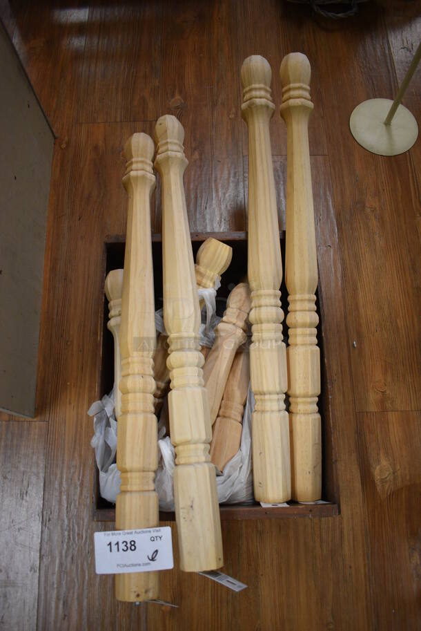 ALL ONE MONEY! Lot of Wooden Legs! Includes 28