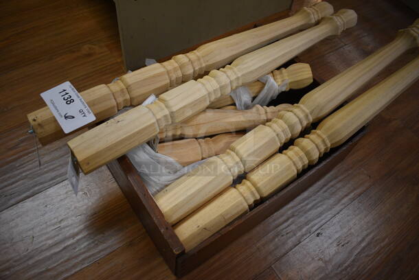 ALL ONE MONEY! Lot of Wooden Legs! Includes 28". (garden center) - Image 2 of 3
