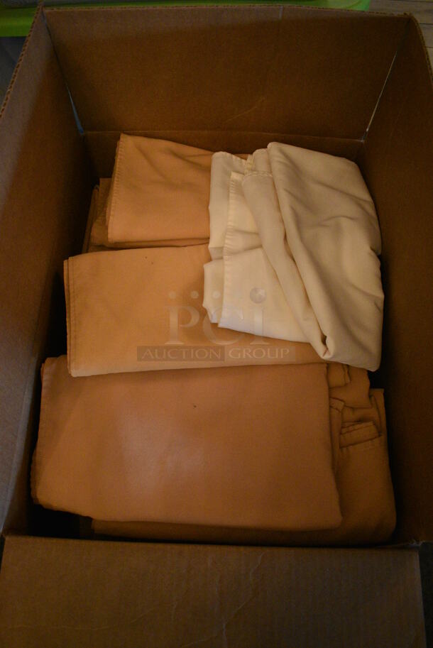 ALL ONE MONEY! Lot of 2 Bins and 1 Box of Various Tablecloths! (main dining room)