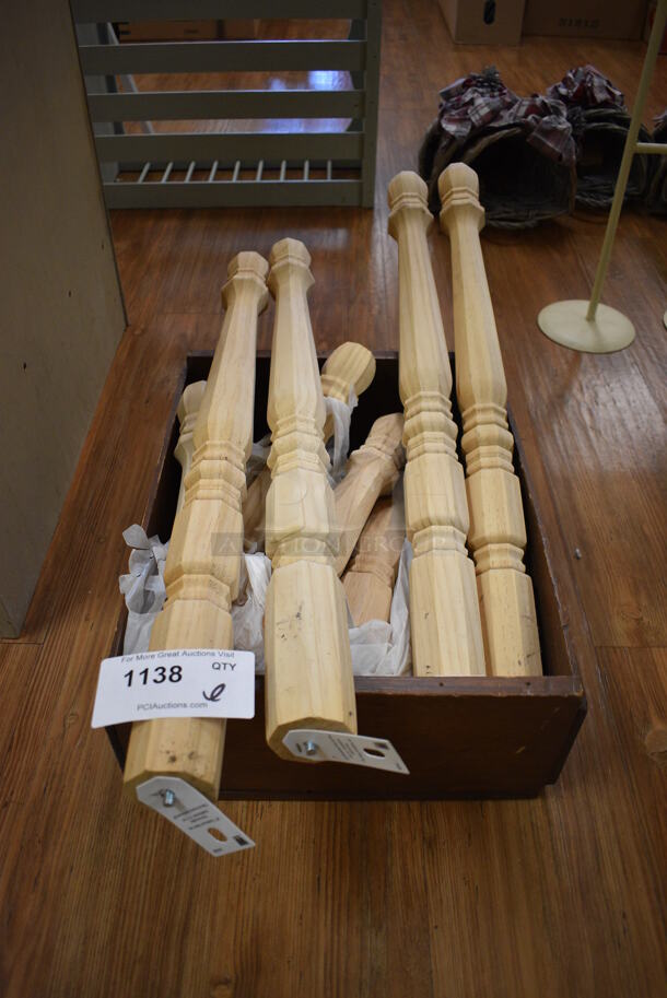 ALL ONE MONEY! Lot of Wooden Legs! Includes 28". (garden center) - Image 3 of 3