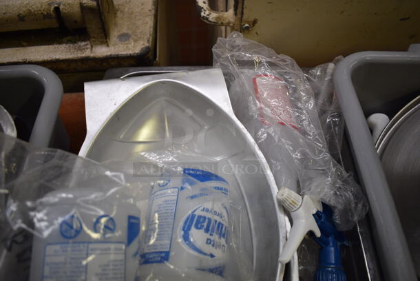 ALL ONE MONEY! Lot of Various Items Including Spray Bottles and Metal Baking Pans in Metal Drop In Bin! 13x21x2. (bakery kitchen) - Image 2 of 5