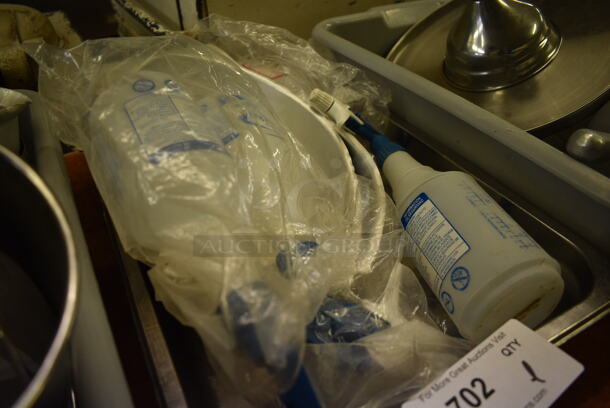 ALL ONE MONEY! Lot of Various Items Including Spray Bottles and Metal Baking Pans in Metal Drop In Bin! 13x21x2. (bakery kitchen) - Image 4 of 5