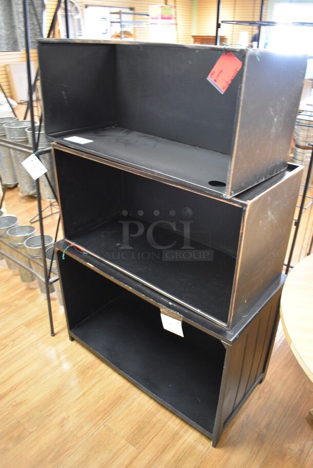 ALL ONE MONEY! Lot of 3 Black Bins. Includes 30x13x14. (garden center) - Image 2 of 3