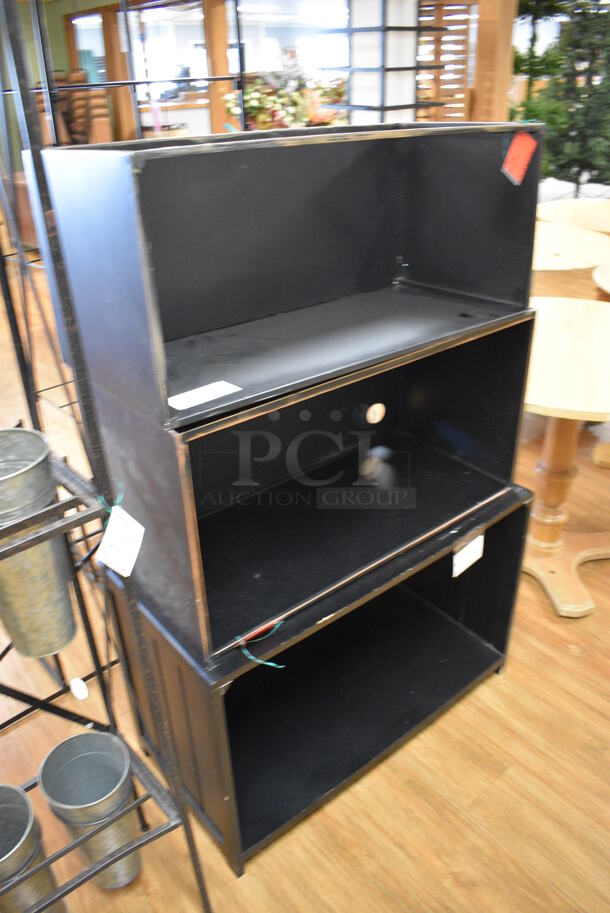 ALL ONE MONEY! Lot of 3 Black Bins. Includes 30x13x14. (garden center) - Image 3 of 3