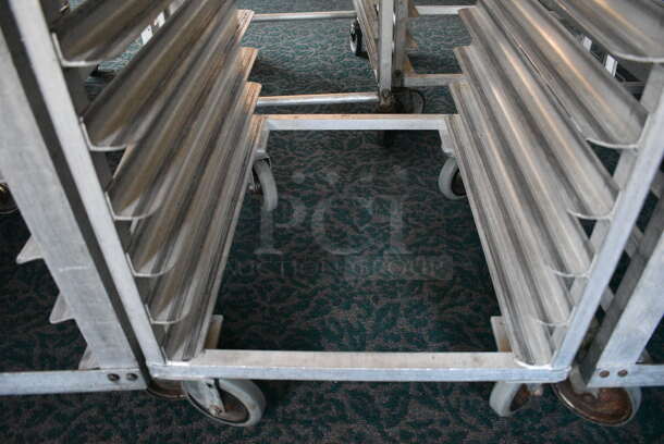 Metal Commercial Pan Transport Rack on Commercial Casters. 20.5x26x70. (sunroom dining room) - Image 4 of 4