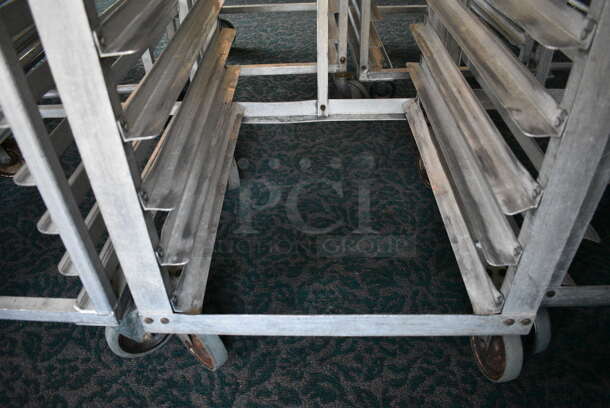 Metal Commercial Pan Transport Rack on Commercial Casters. 22.5x27x66. (sunroom dining room) - Image 4 of 4