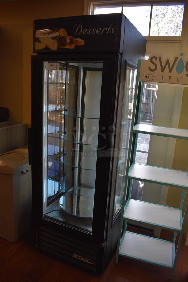2011 True Model G4SM-23RGS Metal Commercial Single Door Reach In Cooler Merchandiser. 115 Volts, 1 Phase. Unit Was In Working Condition When Restaurant Closed. (gift shop) - Image 2 of 5