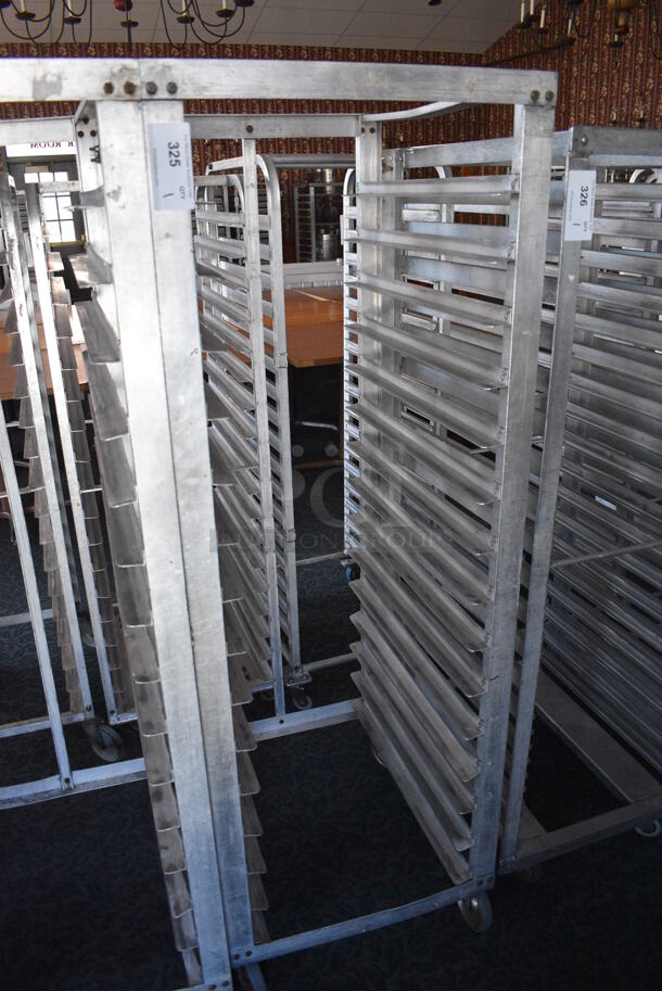 Metal Commercial Pan Transport Rack on Commercial Casters. 22.5x27x66. (sunroom dining room) - Image 3 of 4