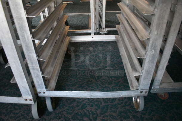 Metal Commercial Pan Transport Rack on Commercial Casters. 22.5x27x66. (sunroom dining room) - Image 4 of 4