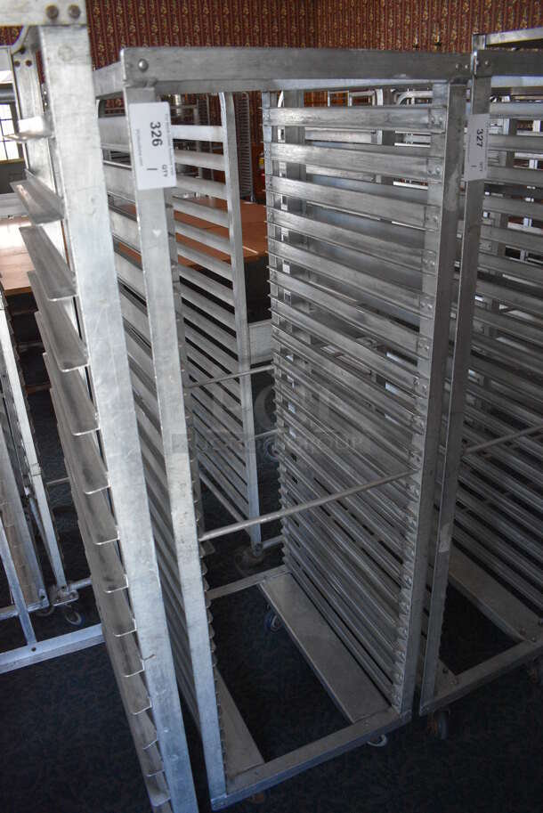 Metal Commercial Pan Transport Rack on Commercial Casters. 21x26x63. (sunroom dining room) - Image 2 of 4