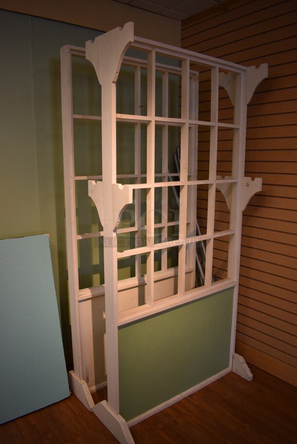 3 Various Wooden Window Like Units. Includes 42x6x83. 3 Times Your Bid! (garden center) - Image 3 of 4