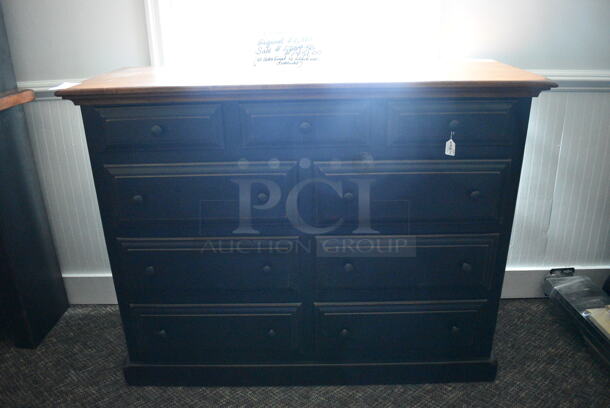 BRAND NEW! Wooden 9 Drawer Dresser. 52.5x21x40. (garden center) - Image 2 of 6