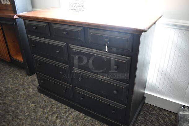 BRAND NEW! Wooden 9 Drawer Dresser. 52.5x21x40. (garden center) - Image 3 of 6