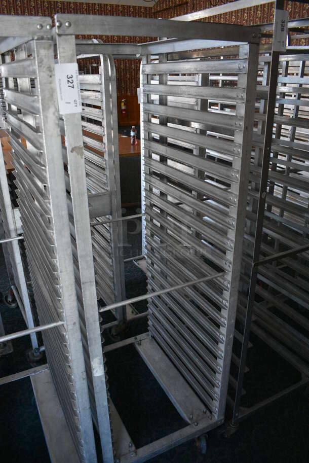 Metal Commercial Pan Transport Rack on Commercial Casters. 21x26x63. (sunroom dining room) - Image 2 of 4