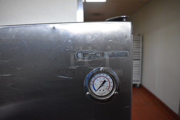 Carter Hoffmann Stainless Steel Commercial 2 Door Heated Holding Cabinet on Commercial Casters. 125 Volts, 1 Phase. 41x30x59. Unit Was In Working Condition When Restaurant Closed. (kitchen hallway) - Image 6 of 8