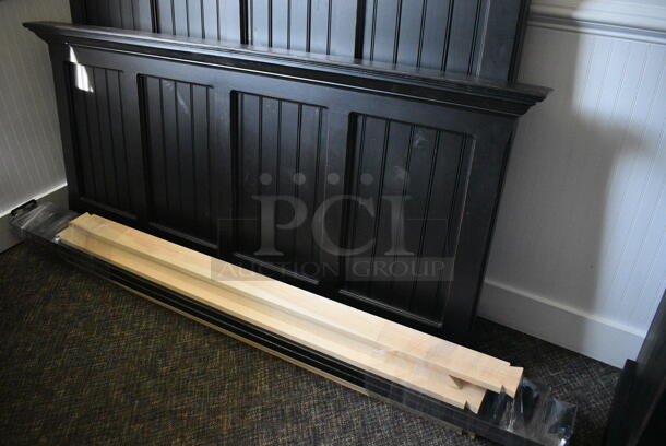 BRAND NEW! Wooden Heritage Bed Headboard. 72x6x67. (garden center) - Image 3 of 5