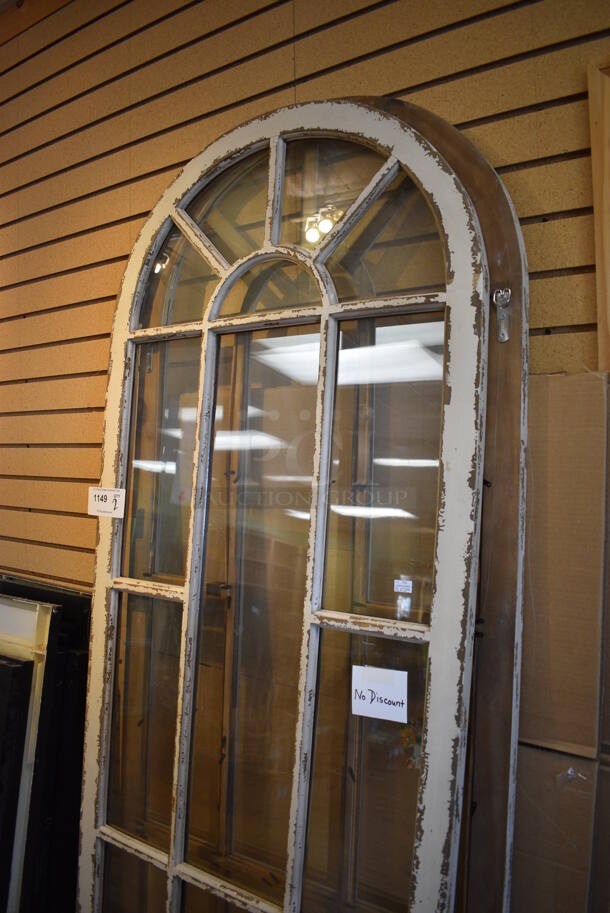 ALL ONE MONEY! Lot of 2 Wooden Windows. 28x1x84.5. (garden center) - Image 2 of 4