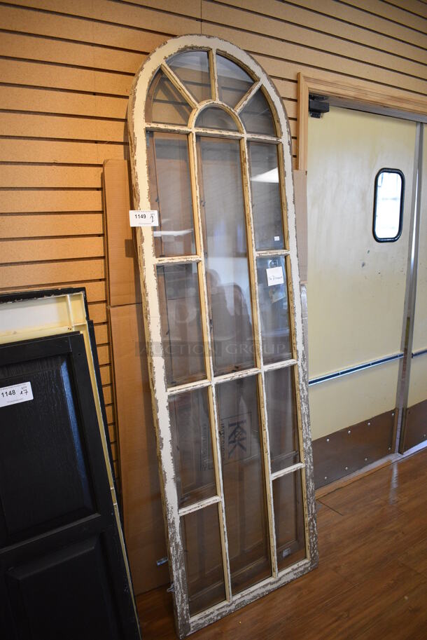 ALL ONE MONEY! Lot of 2 Wooden Windows. 28x1x84.5. (garden center) - Image 4 of 4