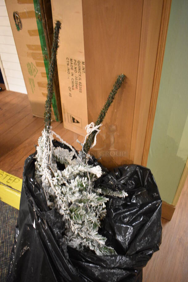 Fake Snow Covered Branches. (garden center) - Image 2 of 3