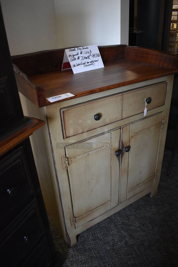 BRAND NEW! Wooden Small Dry Sink. 32.5x19.5x41. (garden center) - Image 3 of 8