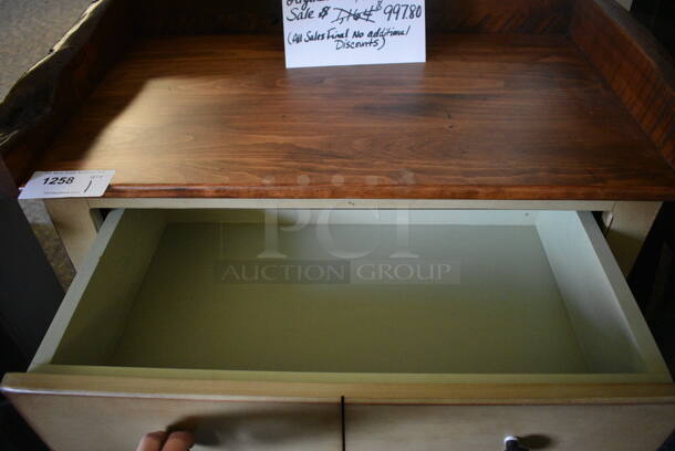 BRAND NEW! Wooden Small Dry Sink. 32.5x19.5x41. (garden center) - Image 7 of 8