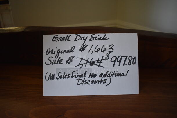 BRAND NEW! Wooden Small Dry Sink. 32.5x19.5x41. (garden center) - Image 8 of 8
