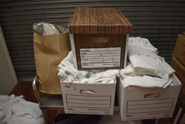 ALL ONE MONEY! Lot of Metal 2 Tier Cart w/ Push Handle and Contents Including Shirts on Commercial Casters. 36x21x37.5. (gift shop) - Image 2 of 7