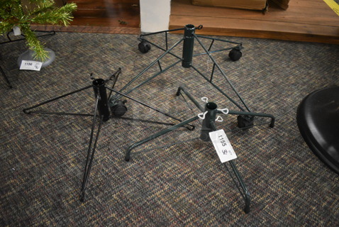 3 Various Metal Tree Stands. Includes 28x28x11. 3 Times Your Bid! (garden center)