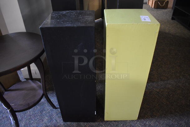 2 Wooden Stands. 12x12x36. 2 Times Your Bid! (garden center)