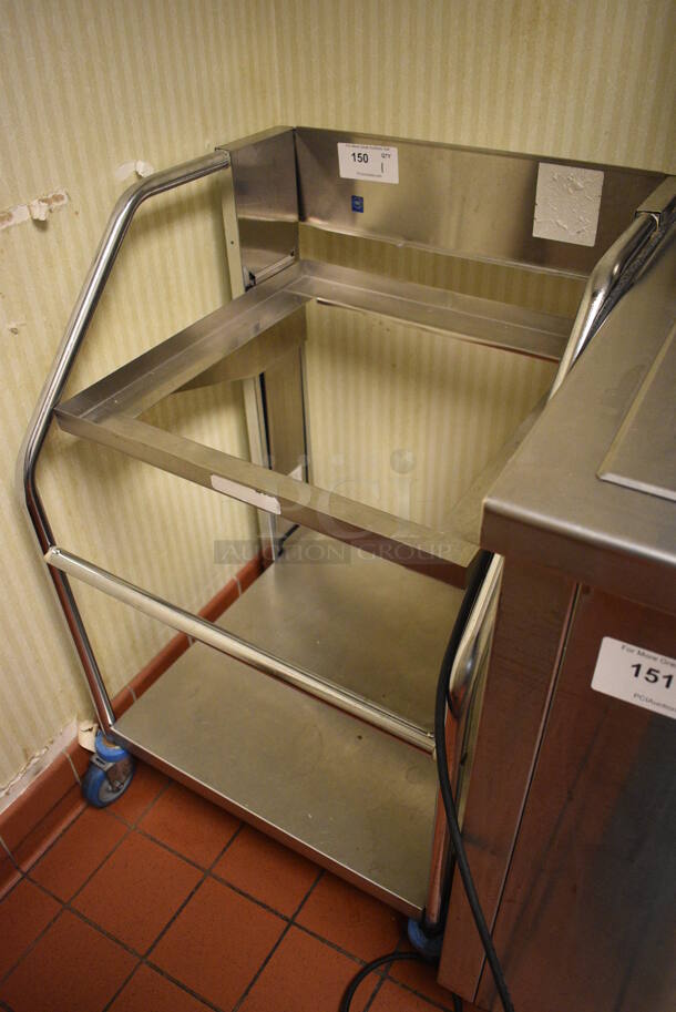 Stainless Steel Commercial Cart w/ Under Shelf on Commercial Casters. 24x24x36.5. (kitchen hallway) - Image 2 of 4
