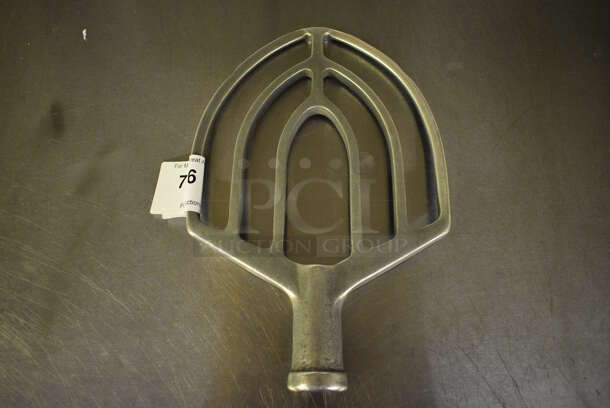 Metal Commercial Paddle Attachment for Hobart Mixer. Appears To Be a 20 Quart. 8.5x2x13. (bakery kitchen)